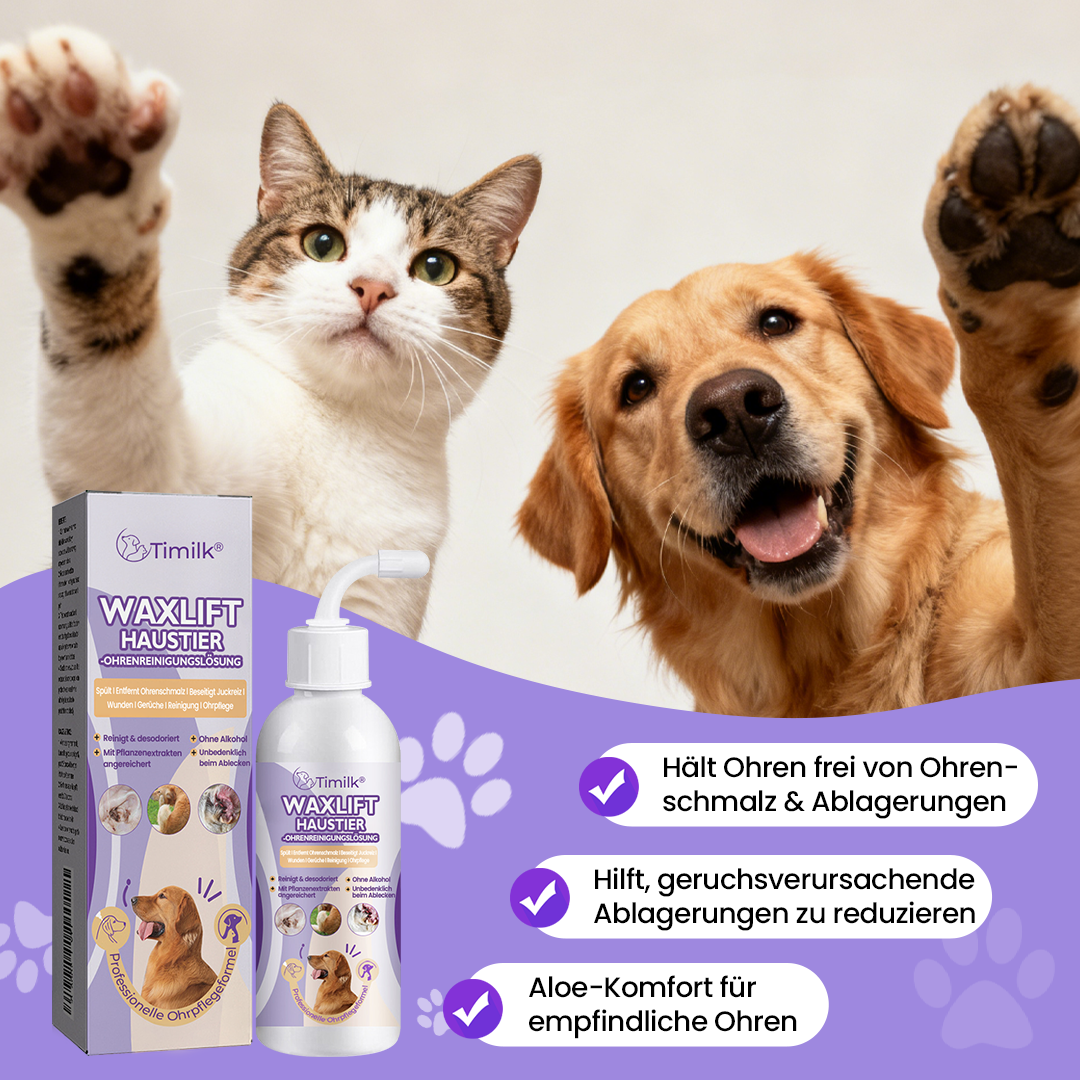 Timilk® WaxLift Haustier-Ohrenreinigungslösung