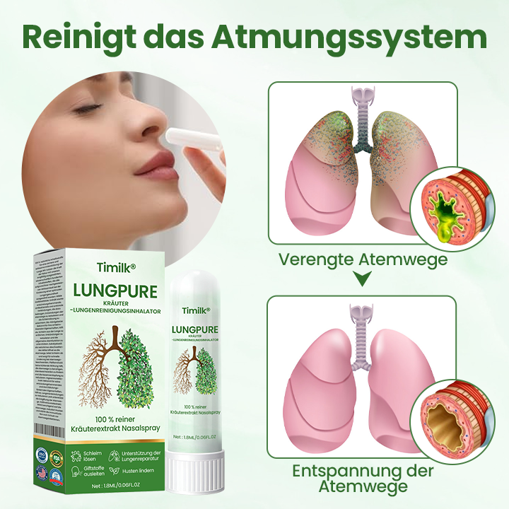 Timilk® LungPure Kräuter-Lungenreinigungsinhalator ❤️