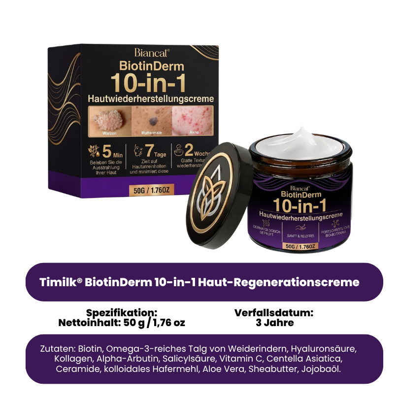 Biancat® BiotinDerm 10-in-1 Haut-Regenerationscreme