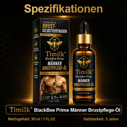 Timilk® BlackBee Prime Brustpflegeöl für Männer