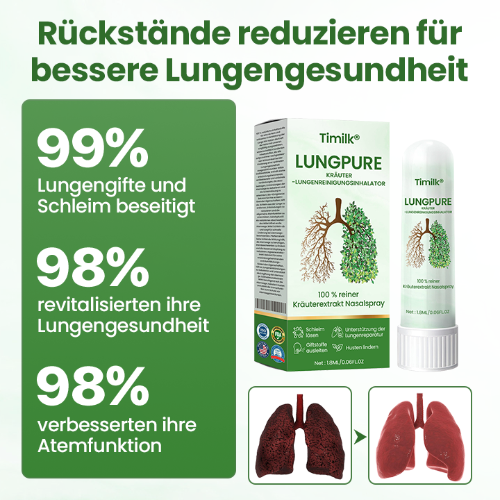 Timilk® LungPure Kräuter-Lungenreinigungsinhalator ❤️