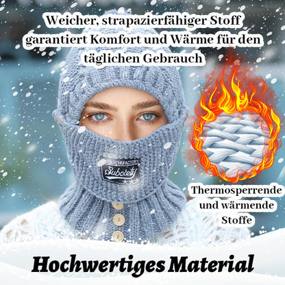 Biancat™ Winter Warme Mütze - 2 in 1 Maskenschal Gestrickter Hut (🔥Winter-Heißer Verkauf🔥)