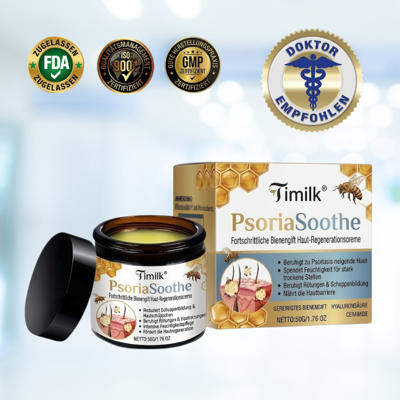 Timilk® PsoriaSoothe Fortschrittliche Bienengift Haut-Regenerationscreme🔥