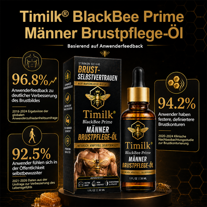 Timilk® BlackBee Prime Brustpflegeöl für Männer