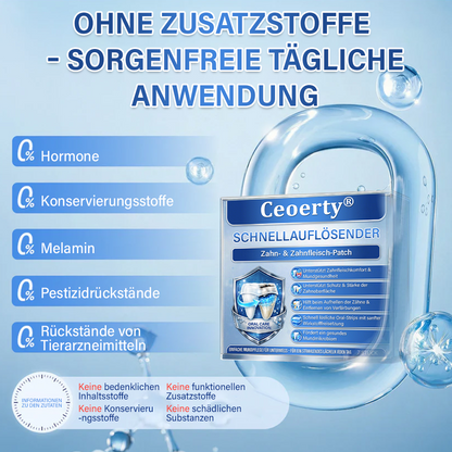 Ceoerty® Zahn- und Zahnfleischpflege – schnell lösliches Mikronadel-Pflaster