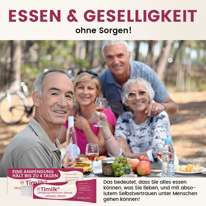 Timilk® UltraBond Premium Zahnprothesen-Kleber ❤️