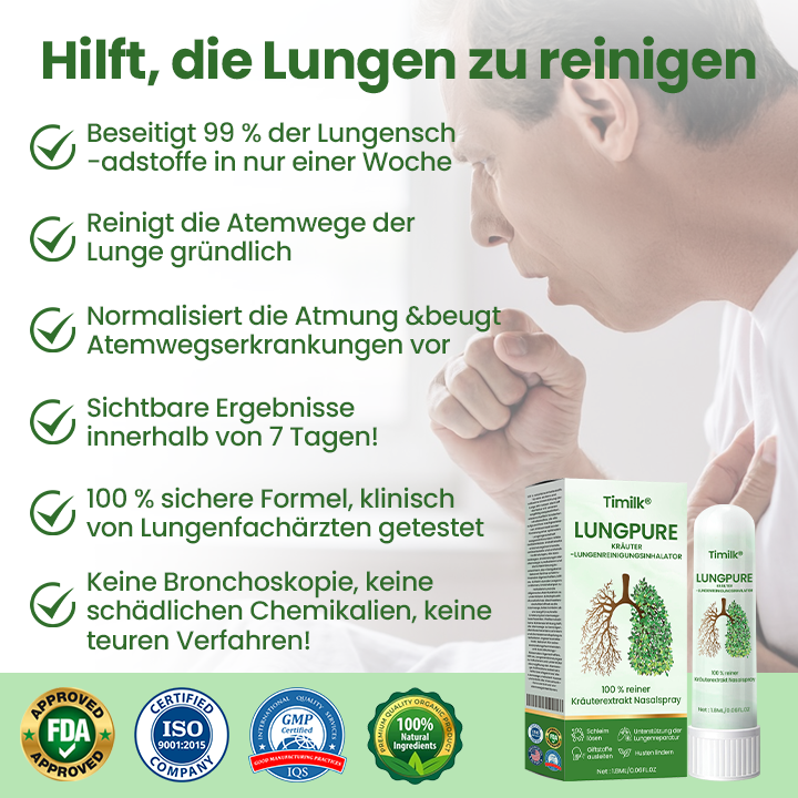 Timilk® LungPure Kräuter-Lungenreinigungsinhalator ❤️